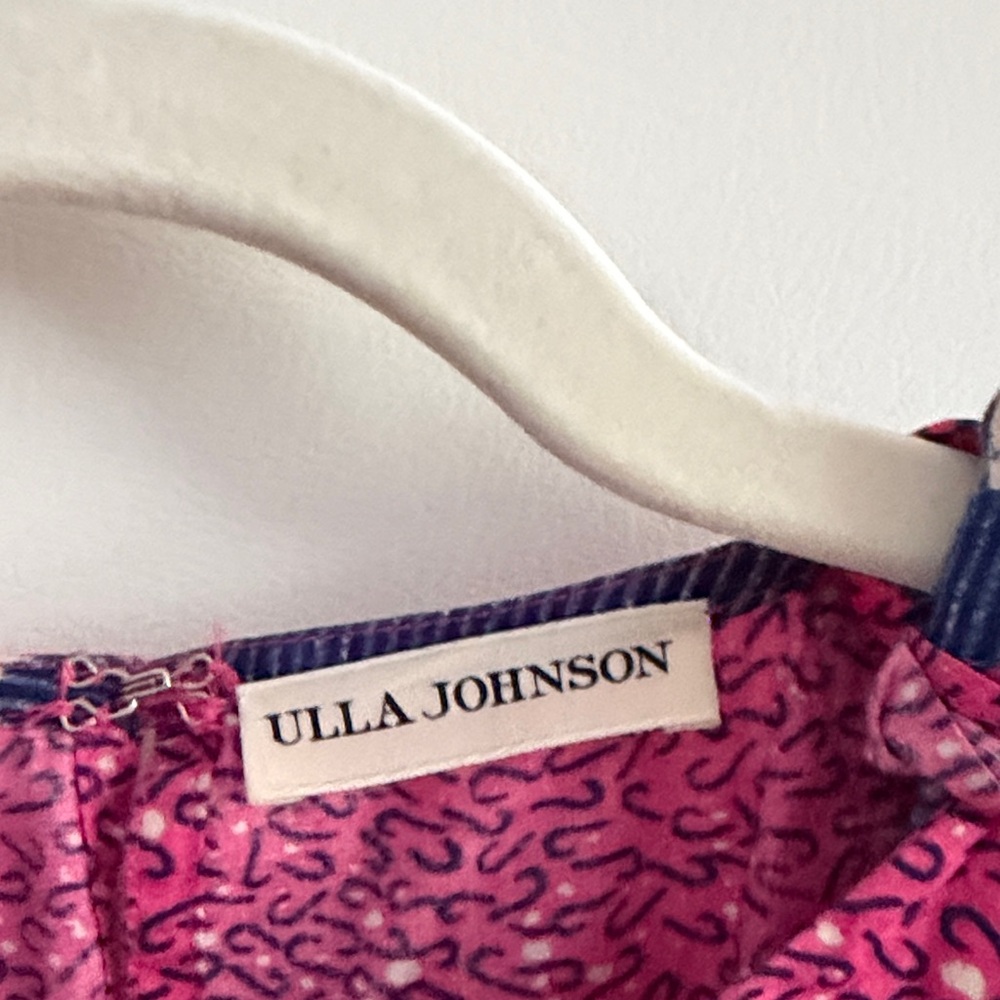 Ulla Johnson Vibrant Pink and Navy Top - Picture 2 of 4